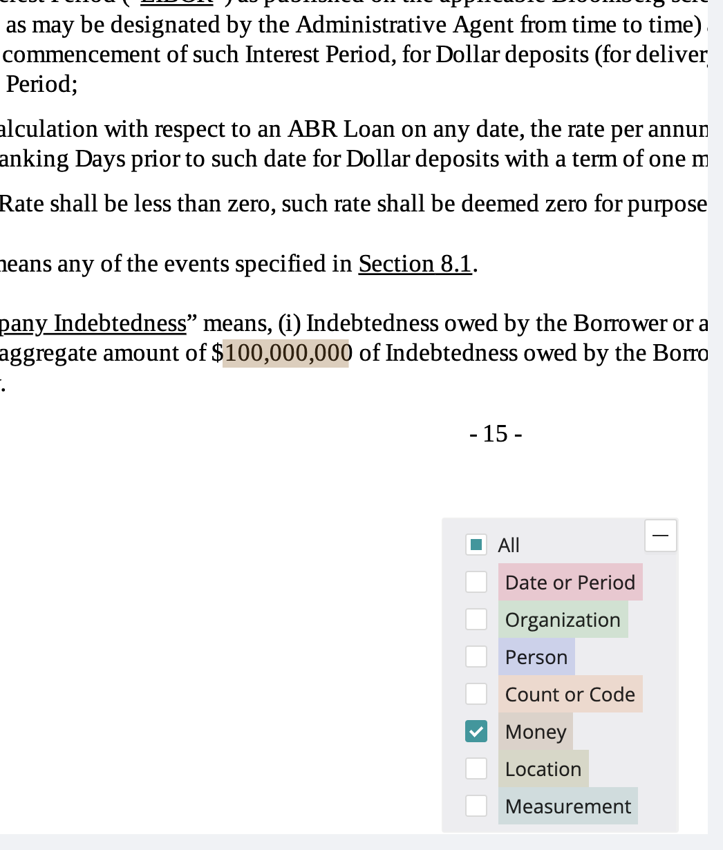 Intelligent text highlighting in ChattyPDF