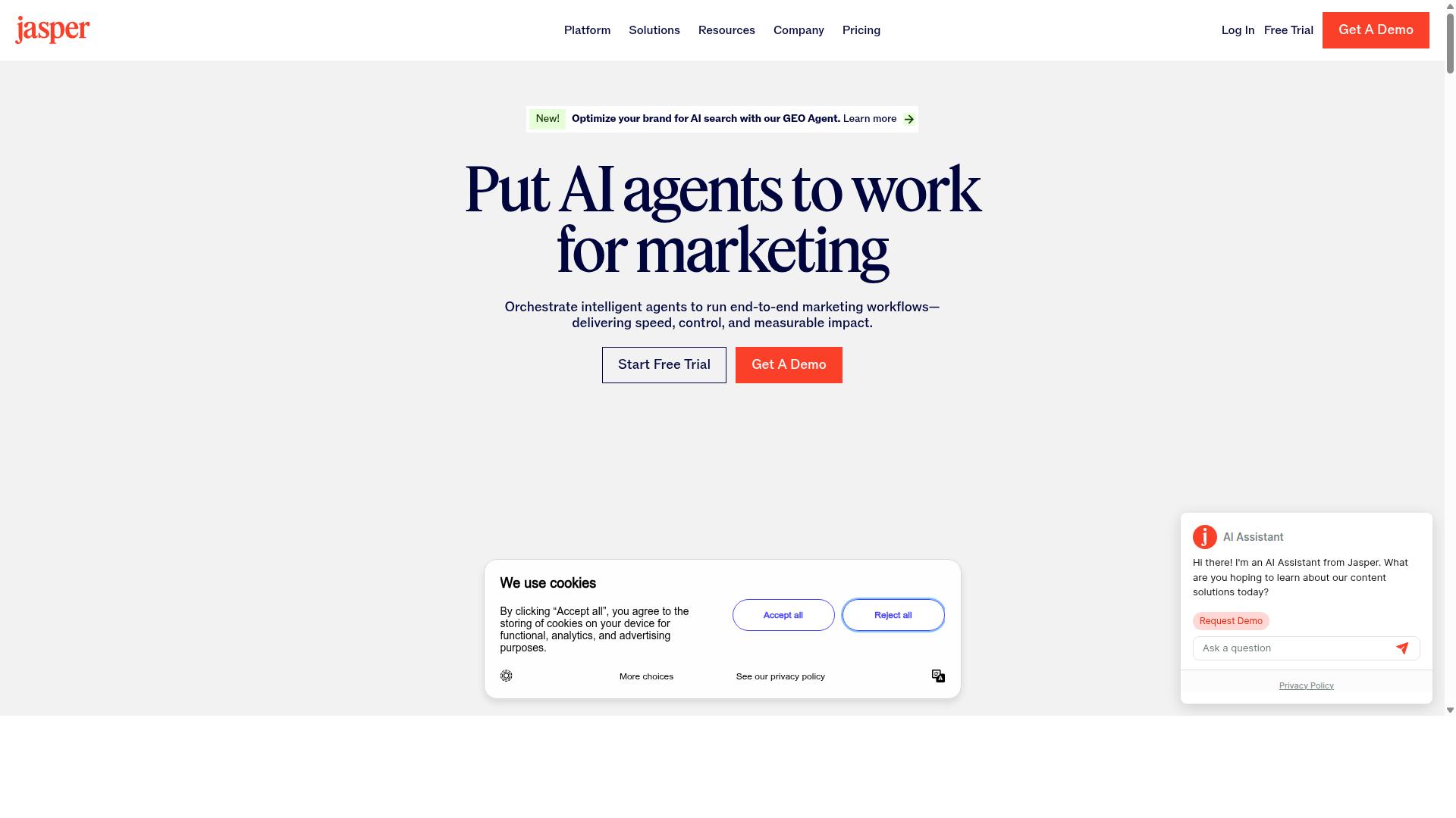 Jasper website
