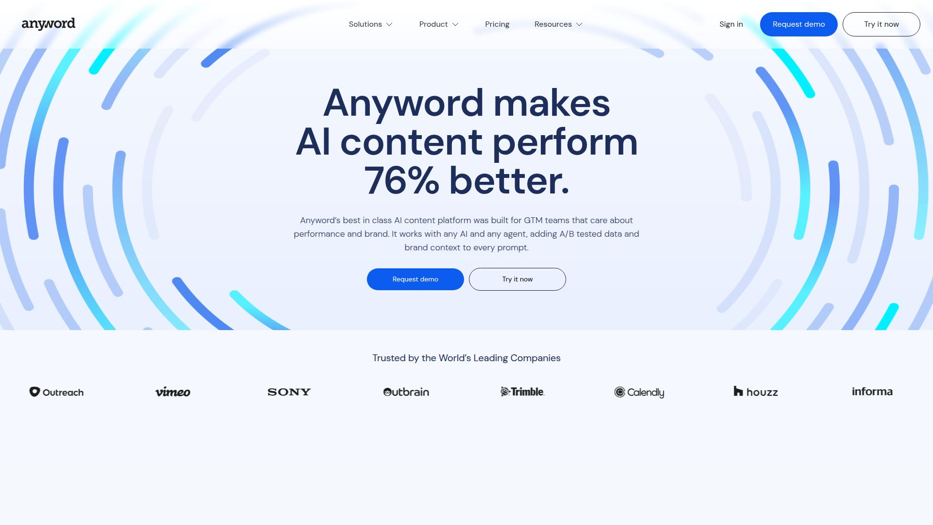 Anyword website