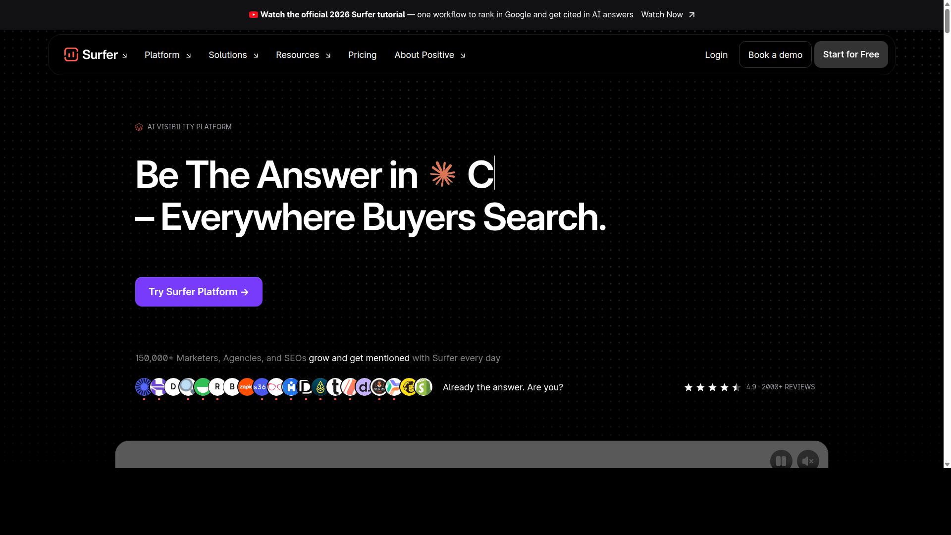 Surfer SEO website